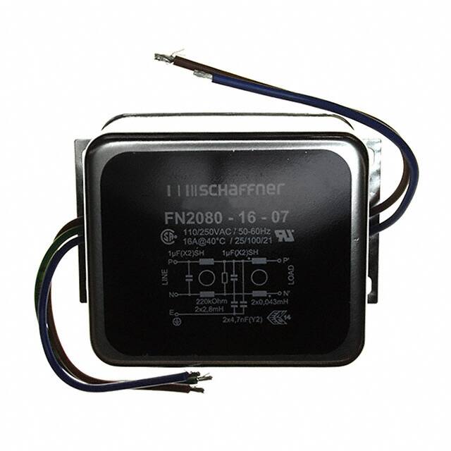 FN2080-16-07 Schaffner EMC Inc.  Modules de filtrage de ligne électrique